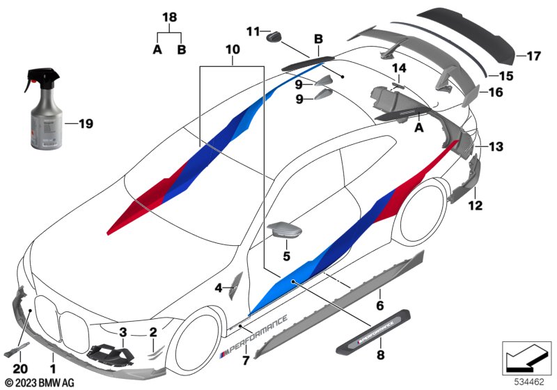 M Performance aerodyn.díly přísluš.