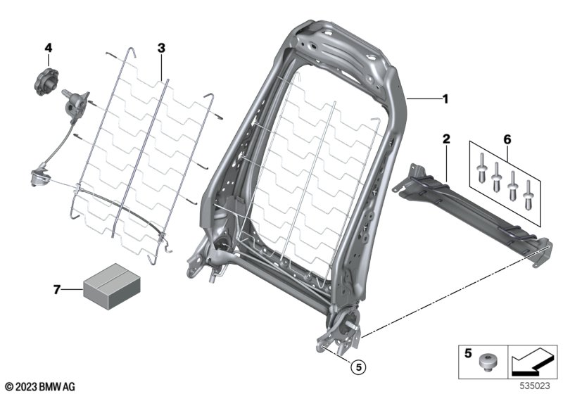 Genuine BMW 52107431771 Lumbar Support Electric Left | ML Performance US Car Parts