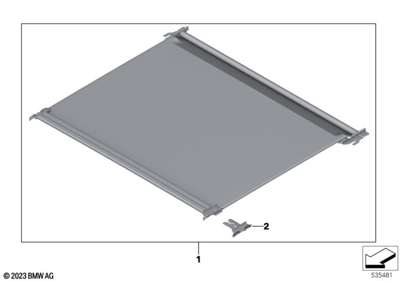 Sliding/tilting sunroof blind