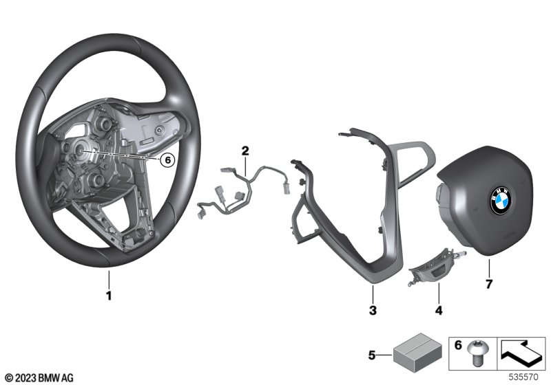 Steering wheel airbag