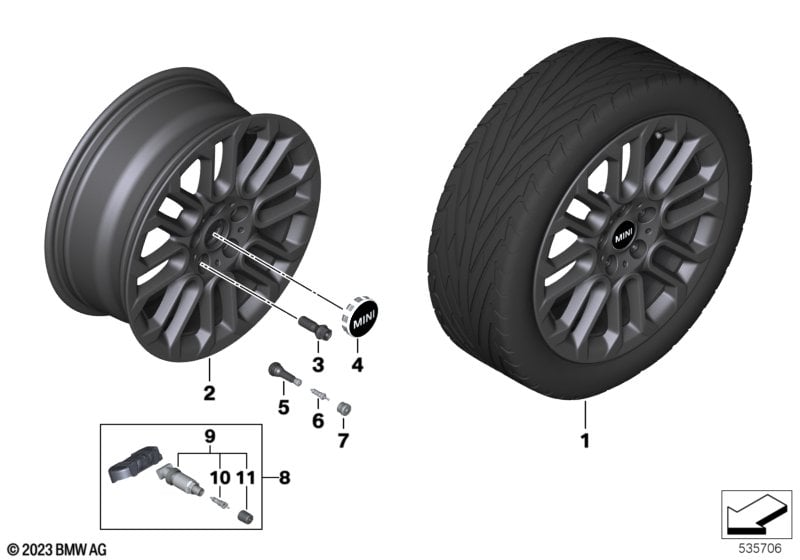 MINI LM Rad U-Spoke 956 17