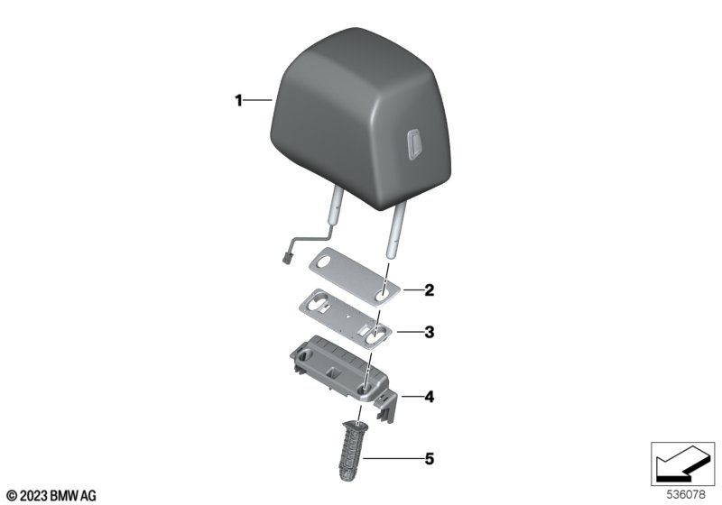 Seat, front, head restraint Comfort seat