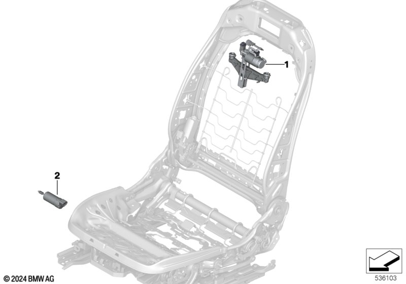 Seat, front, electrical and motors