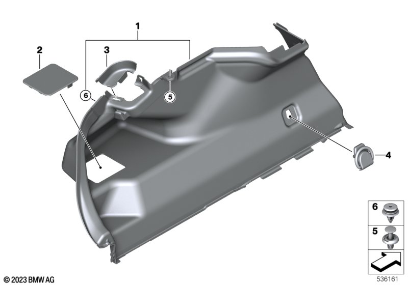 Left trunk trim