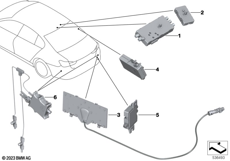 Separate components for antenna system