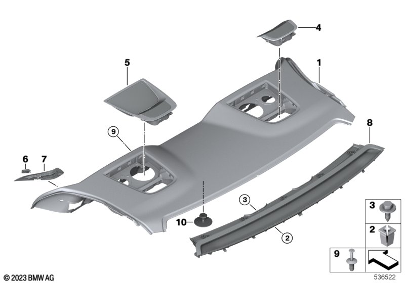 Rear window shelf