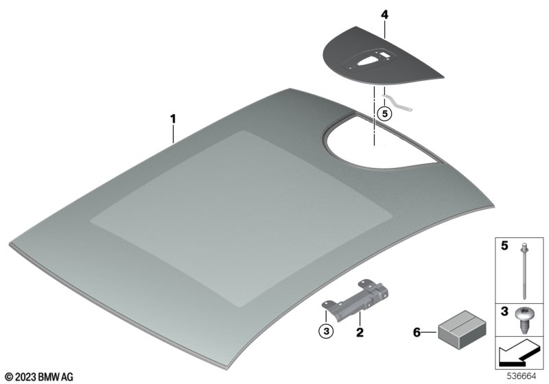 Panorama glass roof glass panel