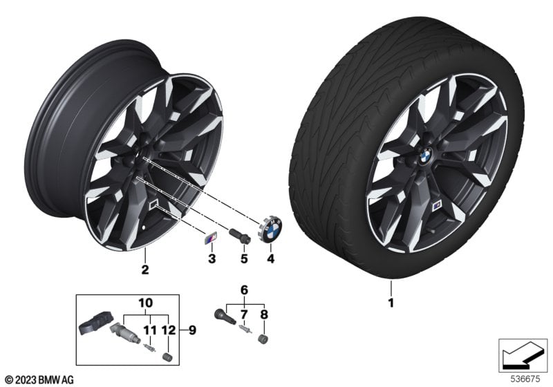 BMW LA wheel double spoke 995M - 19