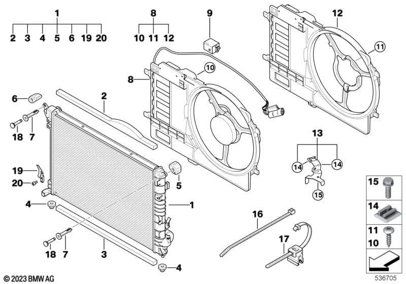 Radiator/frame