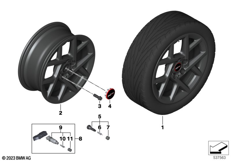 MINI k.z l.sl. JCW SPRINT Spoke 957 17