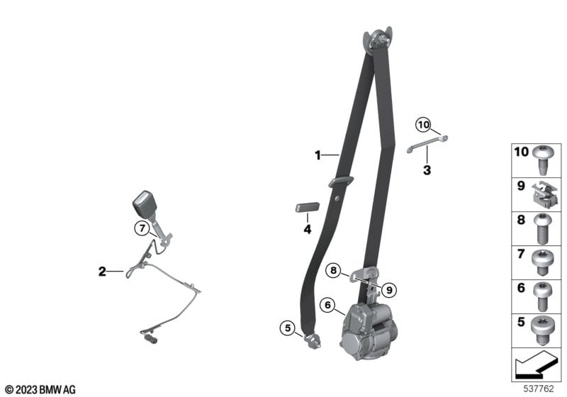 Safety belt, REMA, front