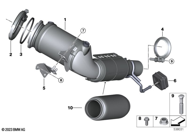 Engine-side catalytic converter