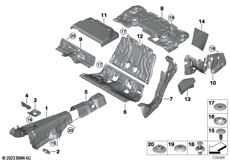 Sound insulating rear
