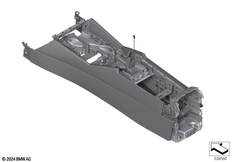 Individual option center console leather