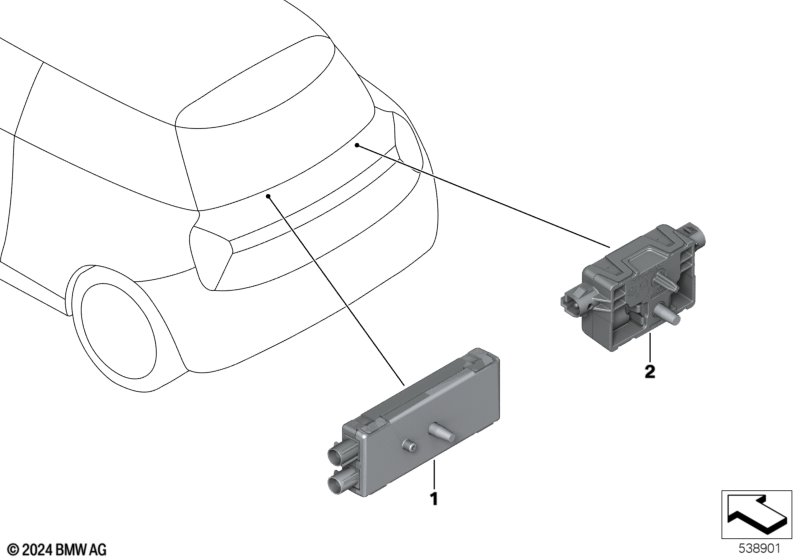 Components, antenna amplifier