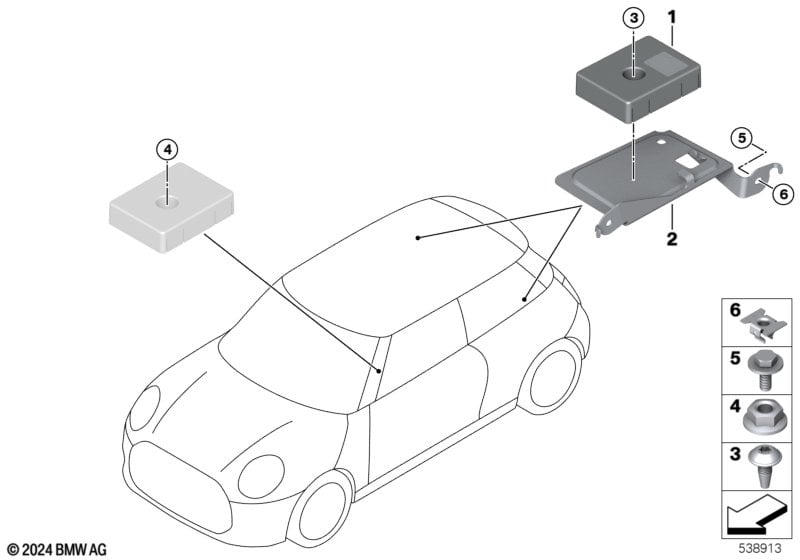 Einzelteile Antennenbox