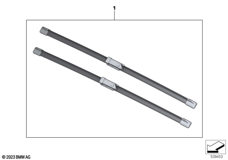 Set of wiper blades