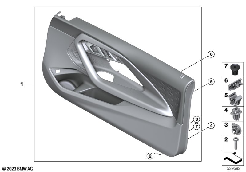 Door trim panel