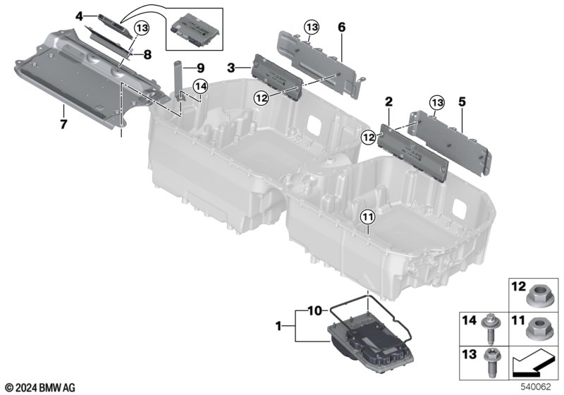 High-voltage battery control units