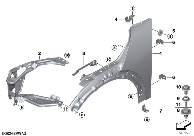 Front side panel