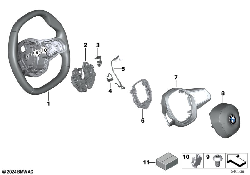 Airbag sports steering wheel