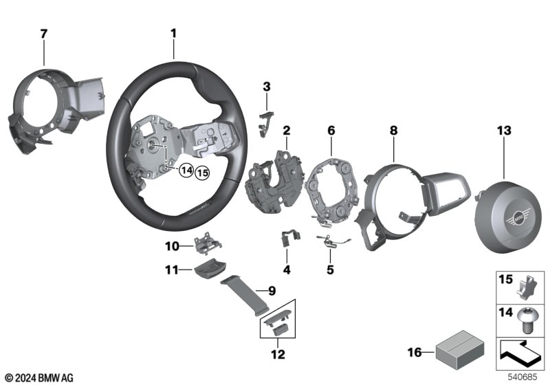 Airbag sports steering wheel