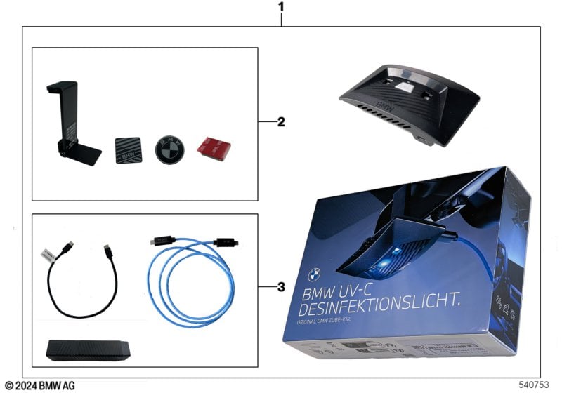 BMW UV-C disinfection light