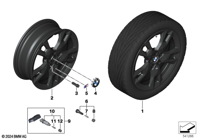 BMW LA wheel M star spoke st. 968M - 18