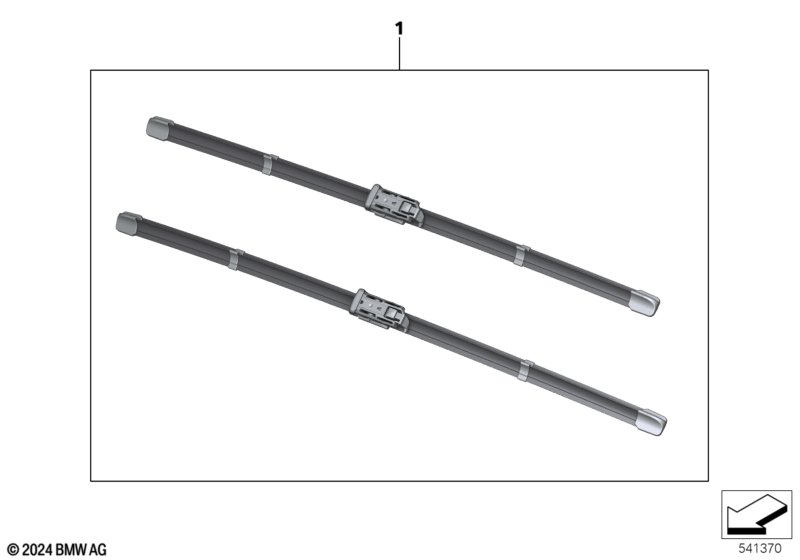Set of wiper blades