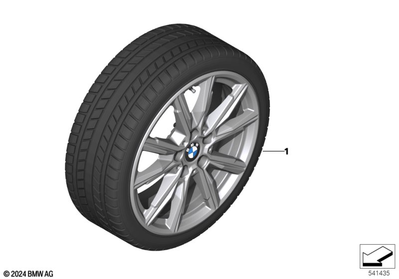 Spike/SC wint.whl.w/tire Sty. 967-17