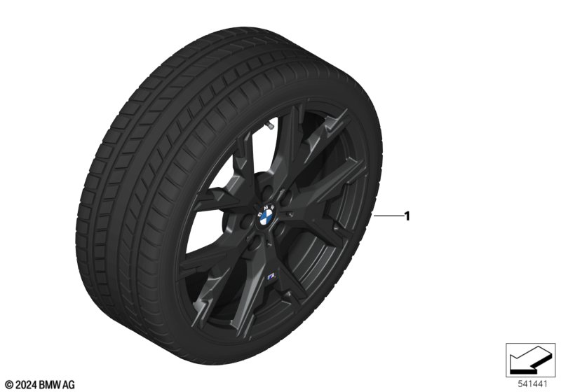 Winter wheel w/ tire M Y-spoke 976 - 19