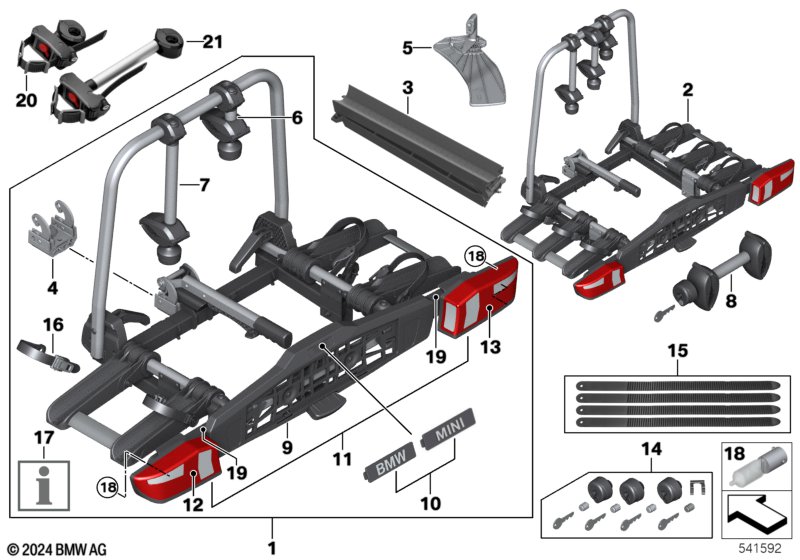 Rear bicycle rack Pro 3.0