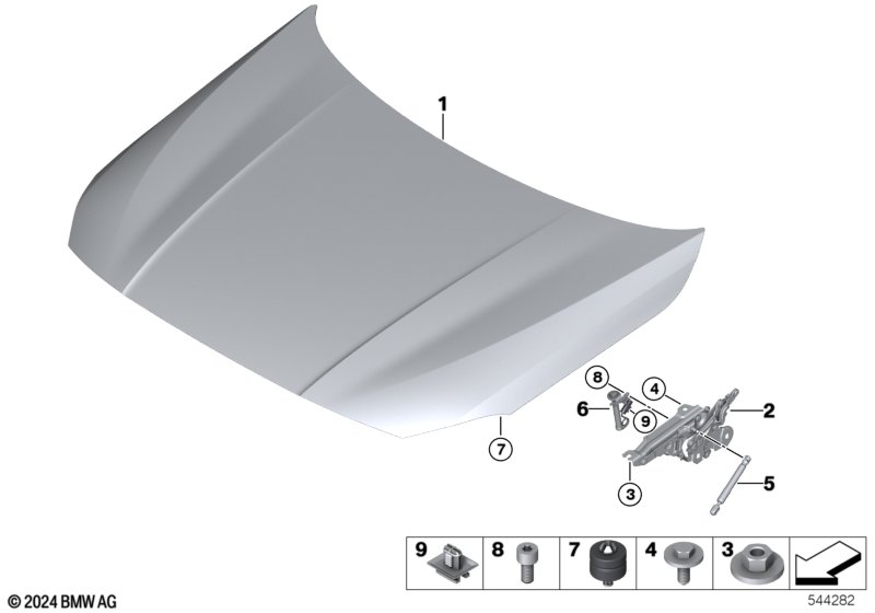 Hood / mounted parts