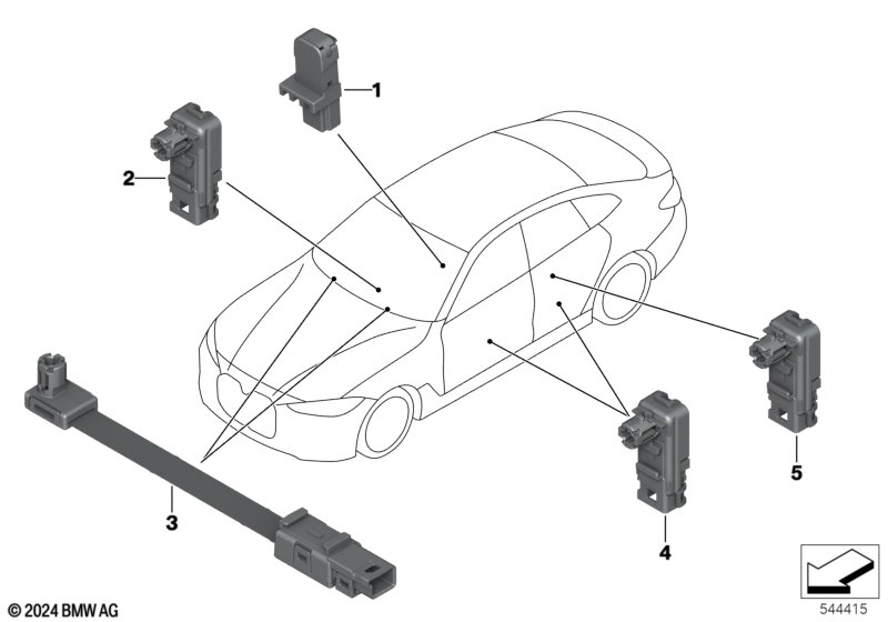 Fiber-optic conductor, vehicle interior