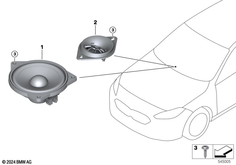 Individual parts speaker dashboard