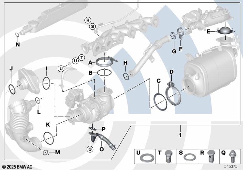 Kit de montaje del turbocompresor