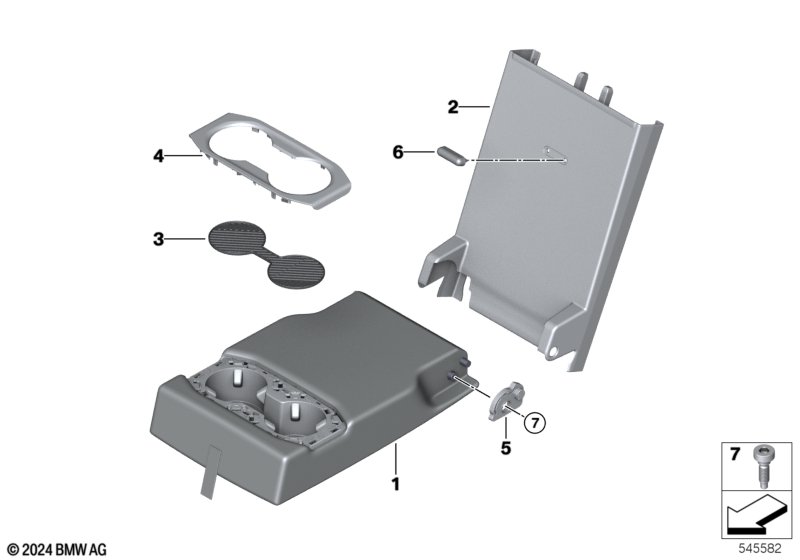 Rear seat center armrest