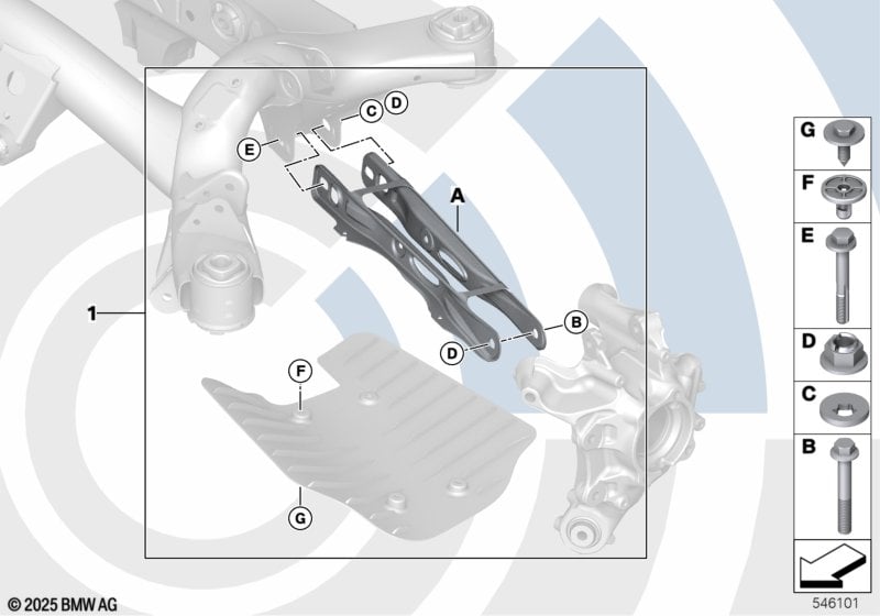 Repair kit camber control arm