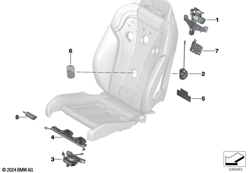 Sedadlo přední elektrika a pohony