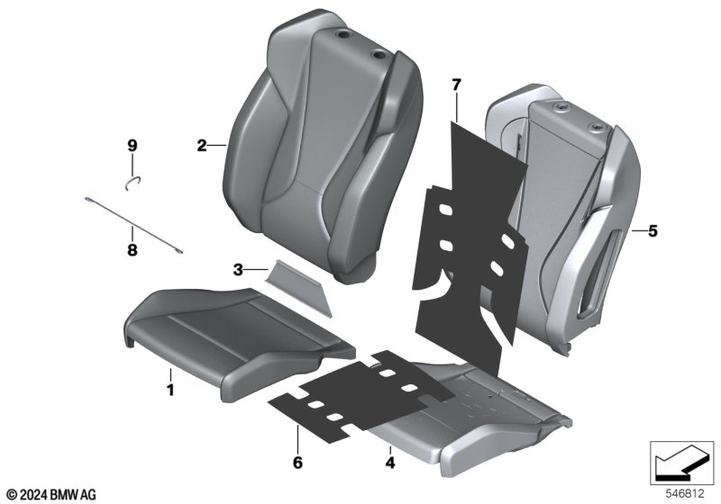 Seat, front, uphlstry, cover, Sport seat