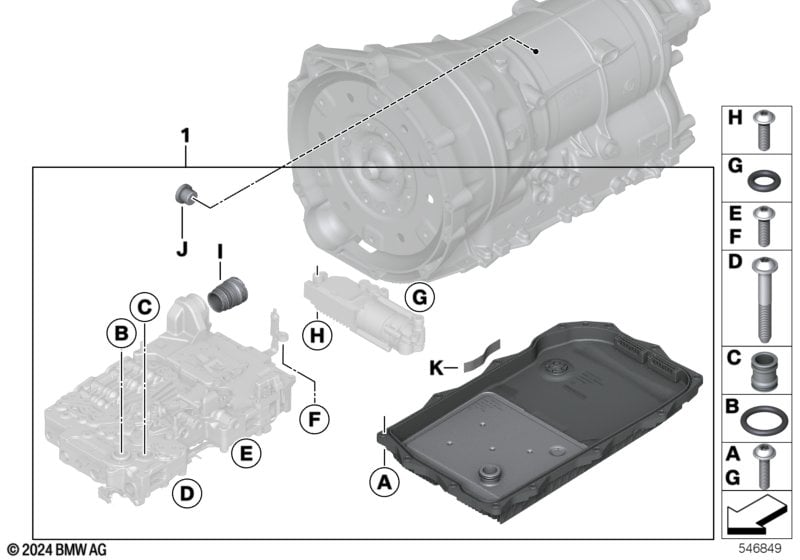 GA8HP51Z mechatronics sealing kit
