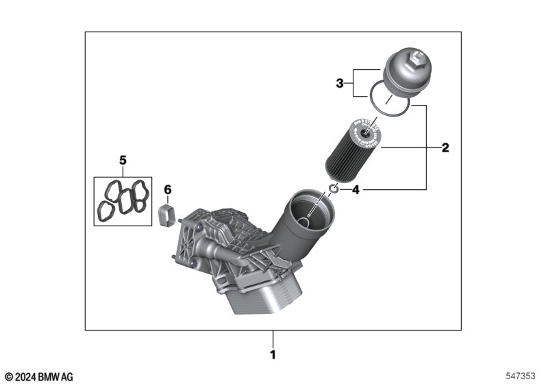 Lubricat.syst.-oil filter,heat exchanger