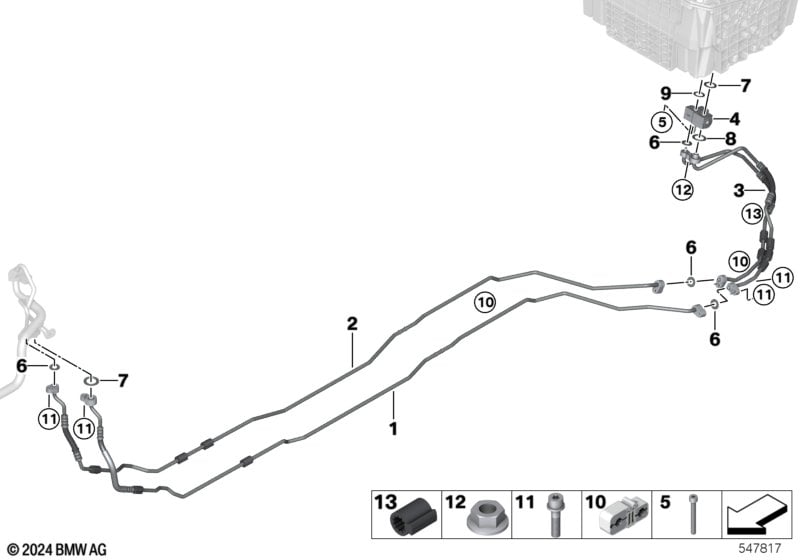 Refrigerant lines, underfloor