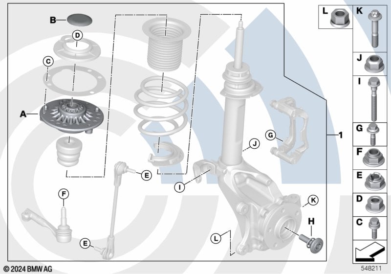 Repair kit for support bearing