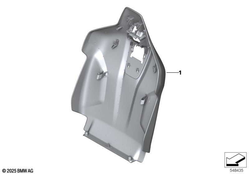 Individual, backrest trim, rear panel