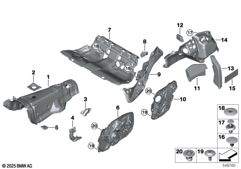 Sound insulating rear