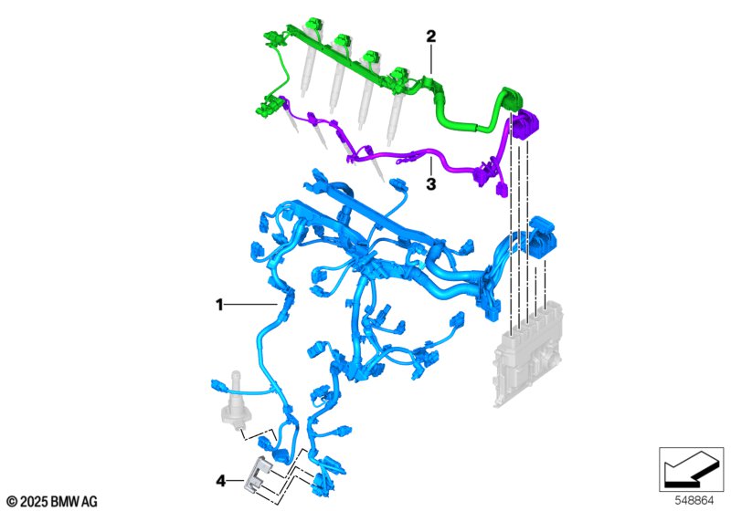 Engine wiring harness