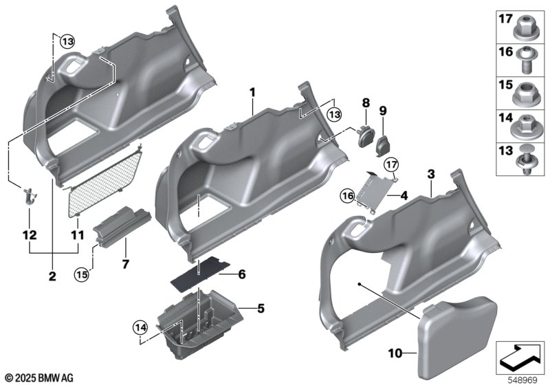 Left trunk trim