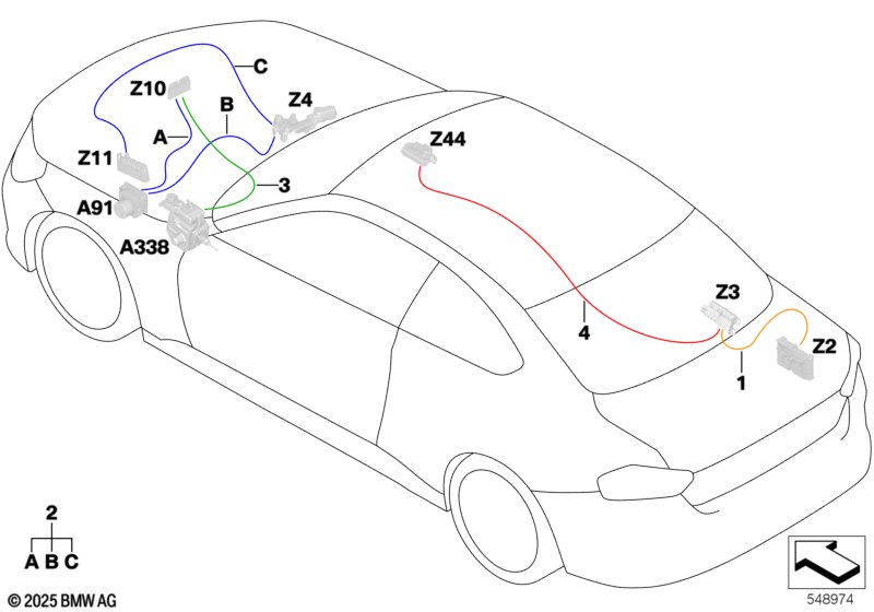 Supply cable main wiring harness