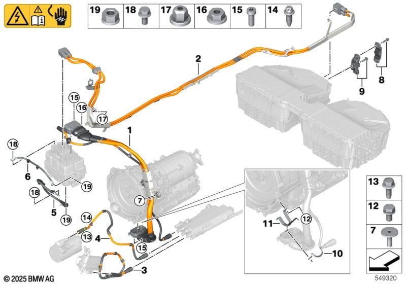 Various wiring harnesses, hybrid